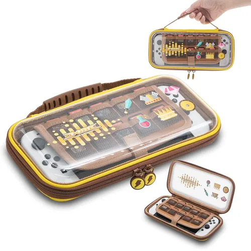 Vista 6 de OLYGIVE Switch OLED Case, Switch Carrying Case Compatible with Nintendo Switch or Switch OLED Console