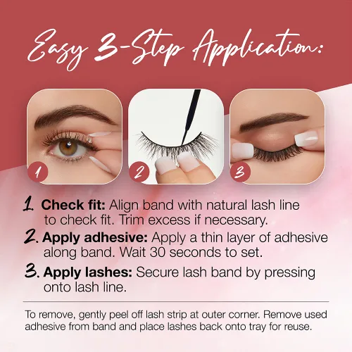 Vista 7 de Ardell Bambi - Pestañas postizas con aspecto de muñeca, ligeras, dramáticas de volumen y longitud para efecto de ojos grandes, 1 par