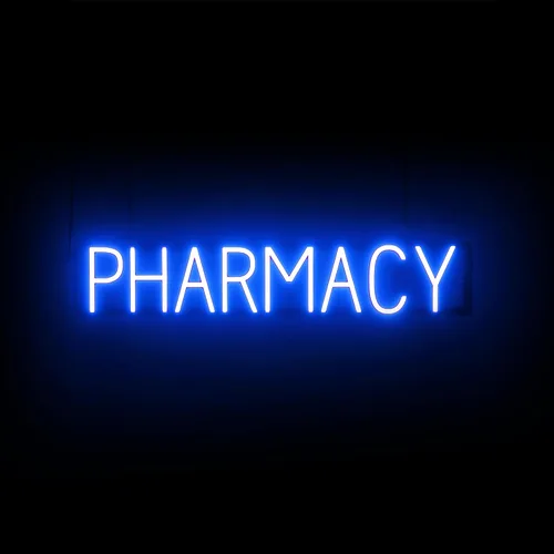 Vista 48 de SpellBrite LED Neon ER Sign for Business - Blue, 9" x 6" Azul