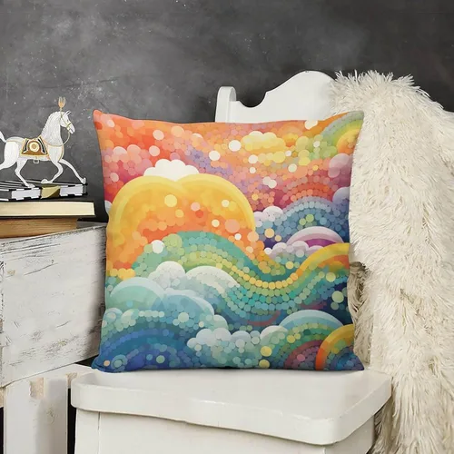 Vista 9 de Blue Cat in Bloom - Funda de almohada decorativa cuadrada suave con estampado de doble cara de 12 x 12 pulgadas, adorables almohadas de animales
