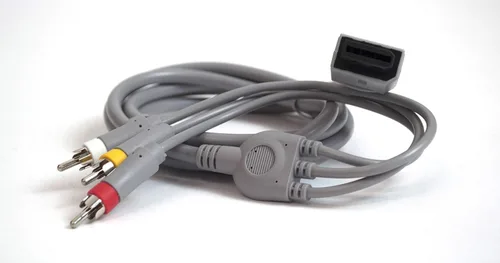 Vista 5 de Beastron Cable Wii AV, cable compuesto AV de 6 pies 3 RCA para Nintendo WiiWii U (alta definición)