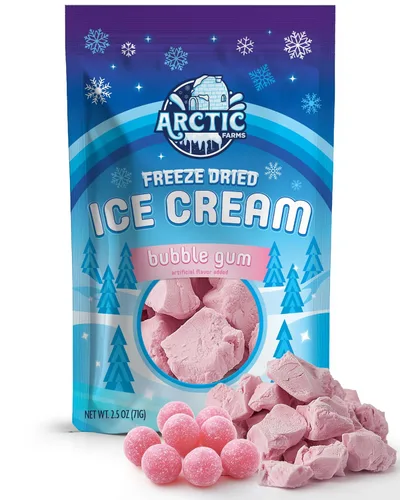 Vista 13 de Arctic Farms Trozos de Helado Liofilizado Empaquetados y en Caja - No se Derrite (1 libra, S'mores)