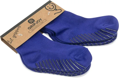 Vista 15 de Gripjoy Toddler Socks with Grippers, Non-Slip for Kids, Enhanced Stability, Comfortable Cotton - 4 Pairs