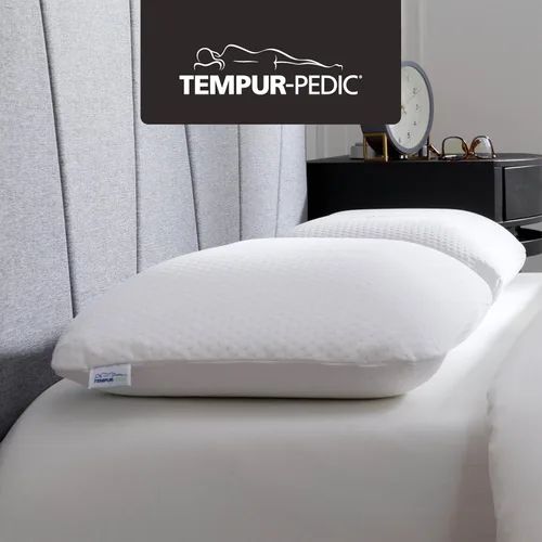 Vista 14 de Tempur-Pedic Almohada Symphony de Espuma Viscoelástica Sensación Suave de Lujo, Estándar, Blanco