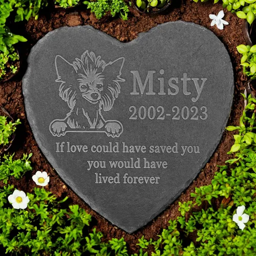 Vista 9 de Memorial personalizado de American Staffordshire Terrier, lápida de American Staffordshire Terrier, condolencias por pérdida de American