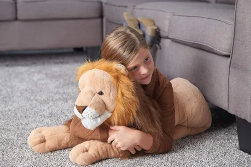 Vista 5 de Wild Republic Jumbo - Animal gigante de peluche, León, 30 pulgadas