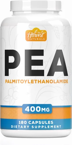 Vista 10 de Cápsulas de palmitoiletanolamida Guisante de 400 mg 60 pastillas Promueve la inflamación natural y el manejo del dolor Ingredientes probados