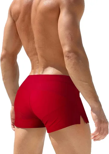 Vista 3 de TONLEN Mens Swimwear Short Swim Trunks with Zipper Pocket