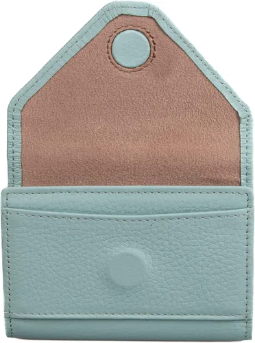 Vista 60 de grande Estuches para tarjetas 3639, Naranja, Tarjetero de cuero con cierre magnético, cartera pequeña de acordeón para mujer