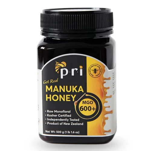 Vista 7 de Miel de Manuka P.R.I, MGO 300+, 1.1 lb (500 g) Miel Cruda de Manuka de Nueva Zelanda Miel monofloral de Nueva Zelanda de potencia elevada