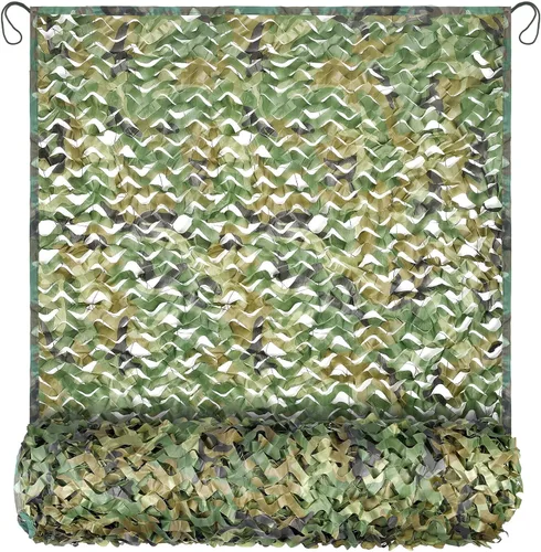 Vista 10 de iunio Red de Camuflaje, Red de Camuflaje, 10 pies×10 pies, 10x20 pies, 20 pies×20 pies, Respaldo de Malla Tela Oxford Red de Camuflaje Excedente