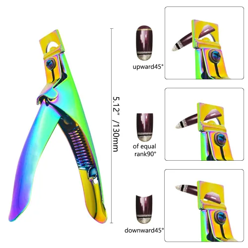 Vista 8 de Juego de cortaúñas eléctrico profesional y cortador de uñas para uñas de gel acrílico, juego de manicura con 206 bandas de lijado, funciona