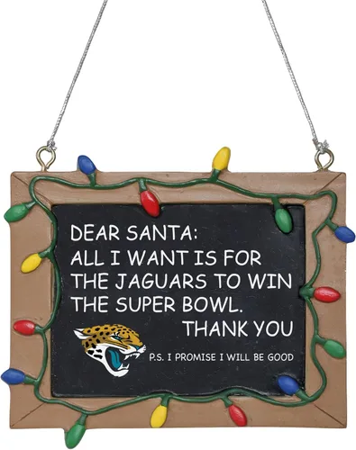 Vista 11 de NFL Resin Holiday Christmas Chalkboard Sign Ornament