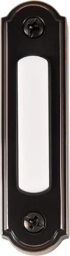 Vista 10 de Newhouse Hardware Botón de timbre de puerta de metal con iluminación LED (negro) Botón de timbre de puerta iluminado de montaje en superficie