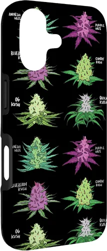 Vista 3 de Weed Pattern Kind of Weed Pot Stoner Marihuana Cannabis Leaf Case para iPhone 17