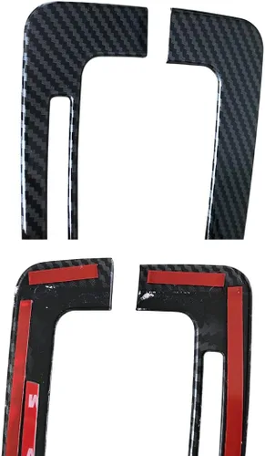 Vista 3 de ruihe Patrón de fibra de carbono para palanca de cambios de coche, panel de consola, cubierta de marco para Ford Ranger 2019 2020 2021 2022 versión