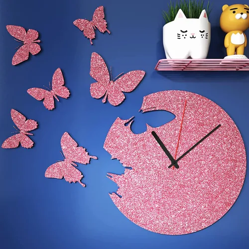 Vista 6 de Papel pintado de purpurina rosa FunStick para pegar y despegar para dormitorio de niñas Papel de contacto decorativo de purpurina rosa Papel pintado