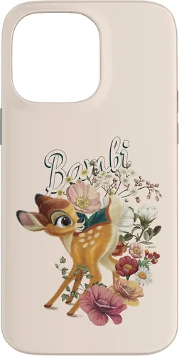Vista 21 de Funda con logotipo de retrato floral Bambi para iPhone 16 Disney