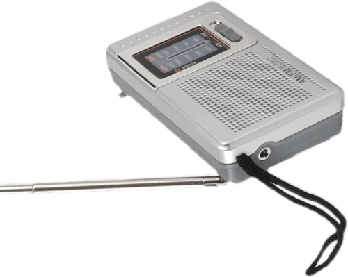 Vista 5 de Radio de bolsillo portátil AM FM, radios de transistor compactas, la mejor recepción, altavoz, conector para auriculares, larga duración, 2 pilas AA