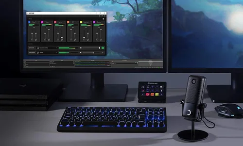 Vista 10 de Elgato Wave:1 - Micrófono de condensador USB cardioide premium para transmisión, juegos, oficina en casa, software mezclador gratuito, complementos