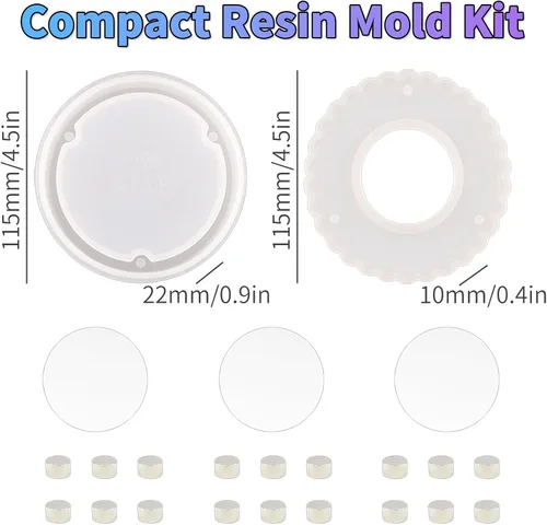 Vista 4 de Laciness - Moldes de caja de almacenamiento, moldes compactos de resina epoxi de silicona, contenedor de almacenamiento con diseño de tapa