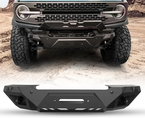 Vista 12 de ROXX Bull Bar - Barra protectora delantera para accesorios Ford Bronco, protector de parachoques delantero, barra atornillable todoterreno 3B.