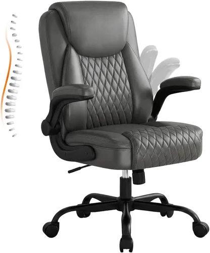 Vista 11 de GTPLAYER Silla de oficina de cuero de la PU, silla de escritorio para el Negro