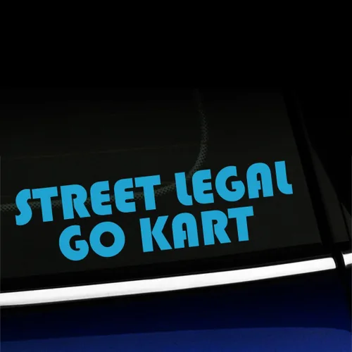 Vista 9 de Street Legal Go Kart - Calcomanía de vinilo para Mini Cooper, color a elegir - [azul azul]