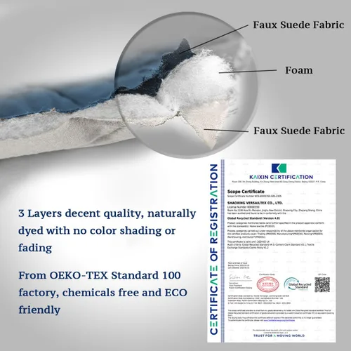 Vista 53 de H.VERSAILTEX Funda de sofá resistente al agua para sofá de 3 cojines, reversible, protector de muebles acolchado con correa elástica, funda de sofá