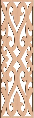 Vista 94 de Keene Paneles de pared decorativos de madera con calado, 9 3/8 pulgadas de ancho x 24 3/8 pulgadas de alto x 1/4 de alto, abedul Birch