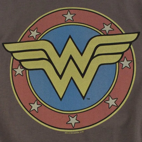 Vista 5 de Popfunk Wonder Woman Circle Logo - Camiseta unisex para hombre
