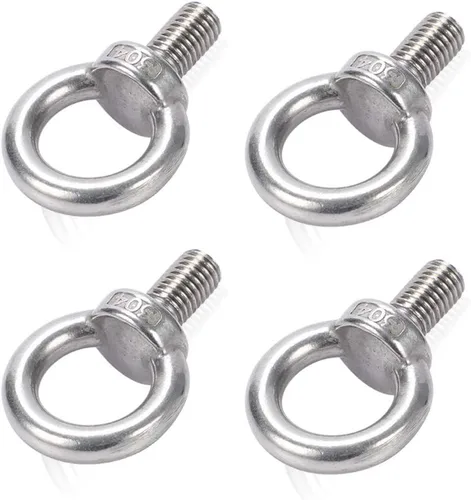 Vista 7 de Lependor Perno de ojo de elevación de maquinaria métrica M8, perno de anillo de elevación de rosca de acero inoxidable 304 - 8 piezas M8