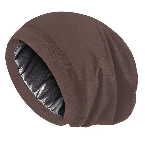 Vista 27 de Alnorm - Gorro con forro de satén y suave banda elástica para hombres y mujeres, talla única Se ajusta a la mayoría
