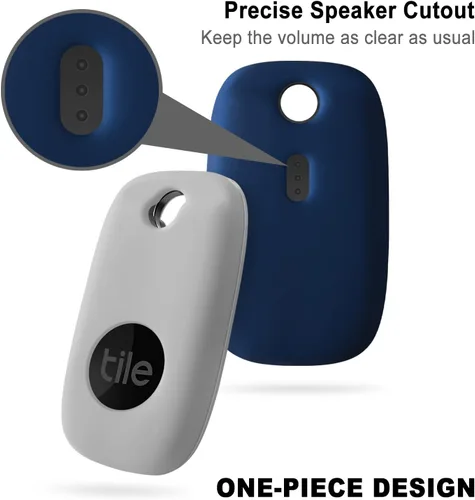 Vista 4 de Geiomoo Funda de silicona para Tile Pro 2022 Tracker, funda suave y flexible resistente a los arañazos con mosquetón