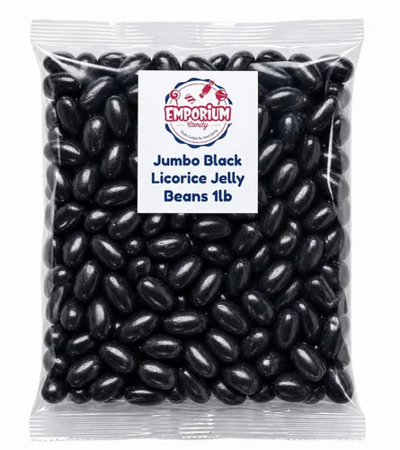 Vista 3 de Gomitas de regaliz de 1 libra Jumbo Extra Grande Negro Masticable Dulce Dulce Especiado Dulce