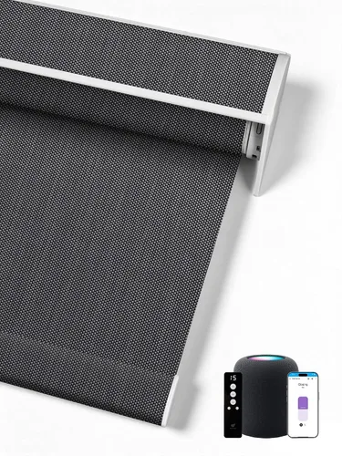 Vista 19 de SmartWings Persianas Enrollables Inteligentes Motorizadas con Filtro de Luz, Persianas Eléctricas con Control Remoto para Ventanas Compatibles