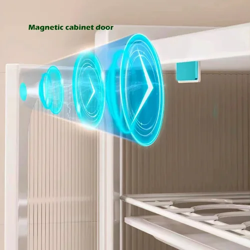 Vista 9 de Estante para horno de microondas para encimera de cocina, soporte para microondas, estante de microondas con gabinete de almacenamiento, adecuado