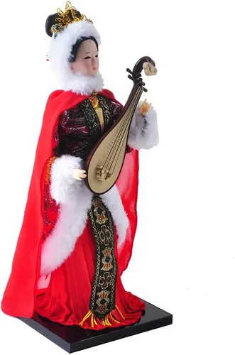 Vista 5 de NW Muñeca china de 12 pulgadas, figura de seda artesanal tradicional coleccionable