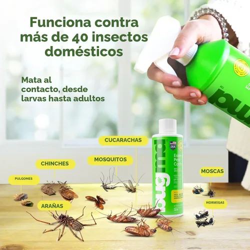 Vista 4 de BugMD Concentrado de aceite esencial para control de plagas (3.7 onzas, paquete de 2) – Spray de insectos alimentado por plantas mata rápidamente
