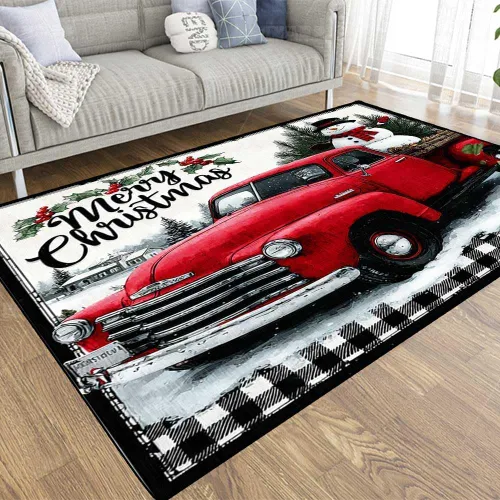 Vista 18 de TOMWISH - Alfombra abstracta pintada a mano en blanco y negro con pintura dorada, sala de estar, dormitorio, decoración de suelo, alfombra