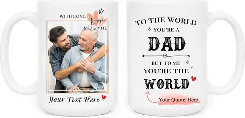 Vista 10 de SANTANNA Taza personalizada para hombres, iniciales personalizadas con nombre de café de cerámica (sus estilos favoritos)