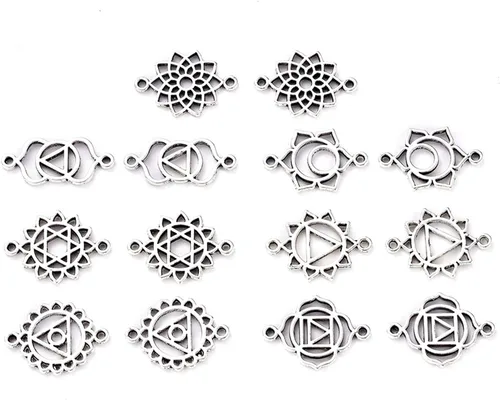 Vista 17 de Craftdady Colgantes de estilo tibetano con temática mixta antigua para la fabricación de joyas de bricolaje