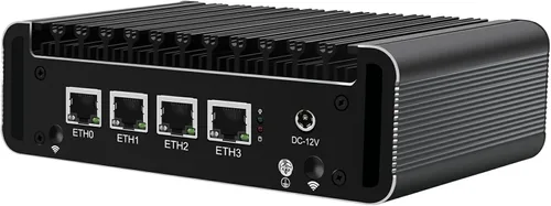 Vista 3 de Firewall Appliance 2.5Gbe Intel Celeron N5095 Quad Core, 4* Intel I225-V LAN sin ventilador Mini PC 8G DDR4 128G M.2 NVMe Soporte PFSENSE