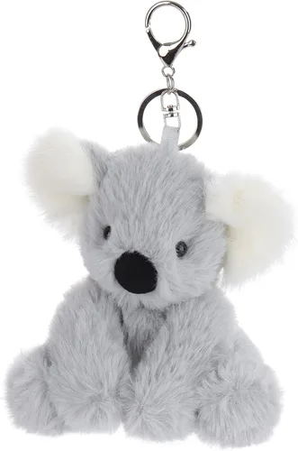 Vista 3 de Apricot Lamb Cute Toys - Llavero suave de peluche de koala gris para niños, bolso, mochila y bolso (koala inteligente)