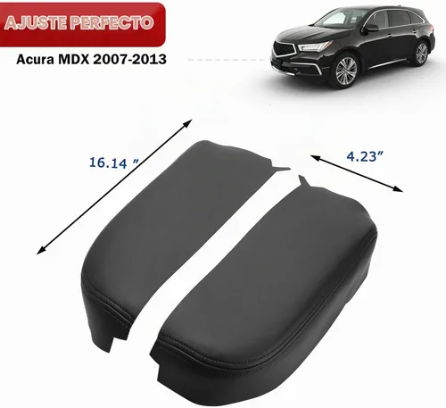Vista 5 de KBH - Funda de repuesto para consola central Acura MDX 2007-2013, piel de Negro