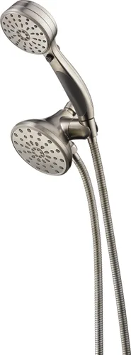 Vista 2 de Delta Faucet Combo de cabezal de ducha y ducha de mano de 8 pulverizaciones, cromado 58968-PK