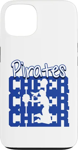 Vista 13 de Pirates Cheer Back to School Cheerleading Spirit B Case for iPhone 16