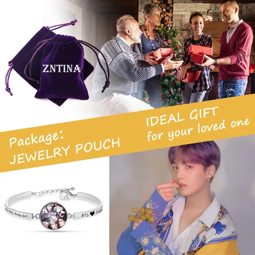 Vista 7 de G-Ahora BT Army Jewelry Crazy Army Girl Bracelet Kpop BT Bangtan Boys Bracelet Gift For BT Fans
