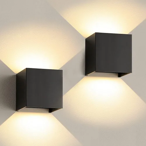 Vista 10 de Juego de 2 apliques de pared enchufables para interiores, lámpara de pared cálida de 3000 K, decoración para dormitorio, sala de estar, baño
