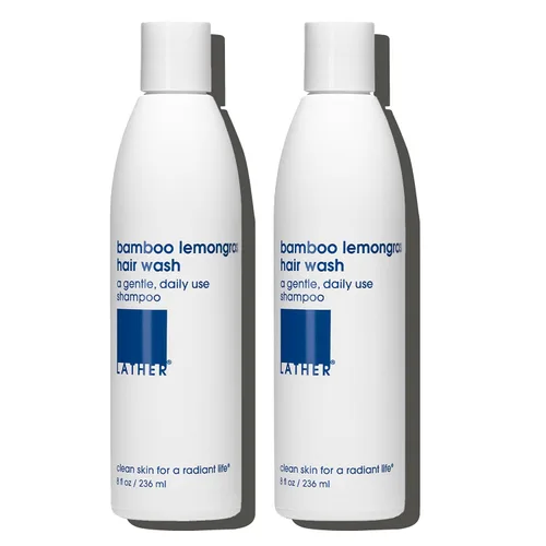 Vista 10 de LATHER Bamboo Crème Hair Wash Champú de aceites esenciales Champú para hombres y mujeres Acondicionador natural, orgánico y sin sulfato